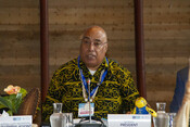 Chair of CRGA53, Solomon Islands Representative, H.E. Mr. Collin David Beck, Permanent Secretary for Ministry of Foreign Affairs and External Trade