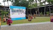 Traditional dances from Tuvalu youth at the opening ceremony of the 13th Conference of the Pacific Community (SPC)