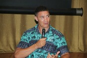 Third Pacific Human Rights Film Festival - Dan Leo speaking at the first event