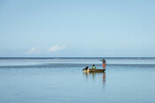 People on a boat, New Caledonia